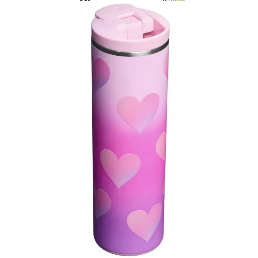 Stanley Valentines Day‎ 16 Oz Stainless Steel Aero Light Transit Bottle Pink - Picture 3 of 4